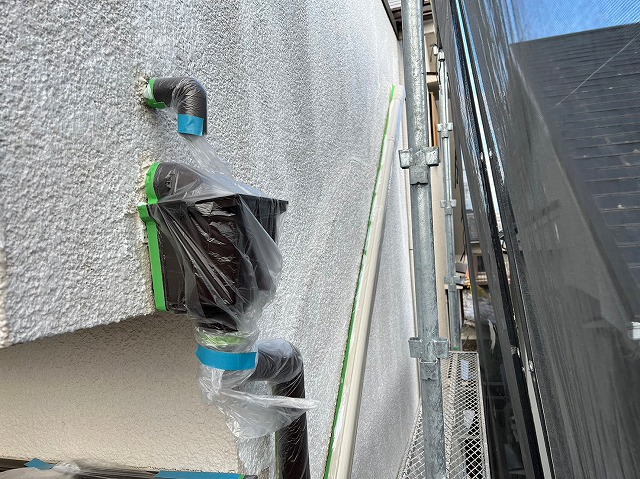 部分補修箇所　下塗り